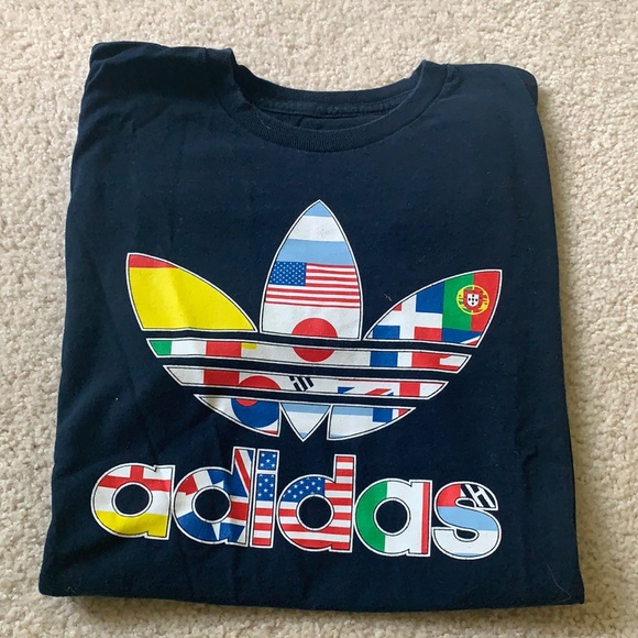 adidas | Shirts | Rare Adidas Navy Ss 